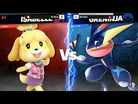 The Smash Lab 203 Losers Finals - Stroder (Wolf, Roy, Greninja) vs B-Rice (Isabelle)