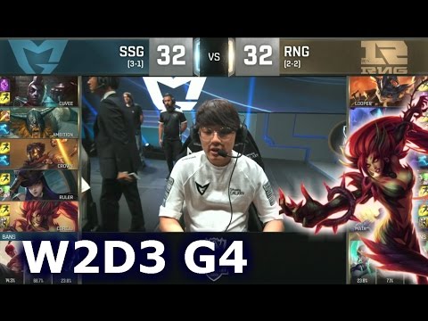 SSG vs RNG - Worlds 2016 W2D3 Group D | LoL S6 World Championship Week 2 Day 3 Samsung vs RNG