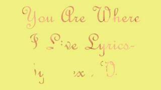 You Are Where I Live-By Alexa Vega [w/ Lyrics]