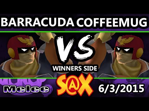 S@X - CoffeeMug (Captain Falcon) Vs. Barracuda (Falcon) SSBM Tournament - Smash Melee