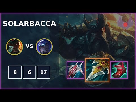 [ solarbacca ] Gangplank TOP vs Shen | NA GRANDMASTER | LOL Season 2022