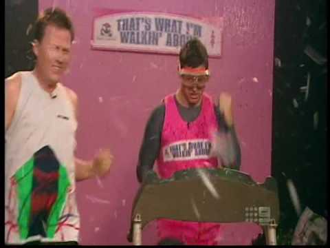 AFL Footy Show   Shane gets ready for his run 2010