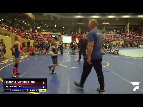 Exhibition 90-95 Lbs Round 3 - Krislynn Martinez (Ratliff), KS Vs Kaison Miller, KS Ffa7