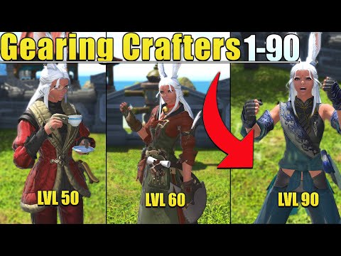 How to gear FFXIV crafters/gatherers in FFXIV 1-90!