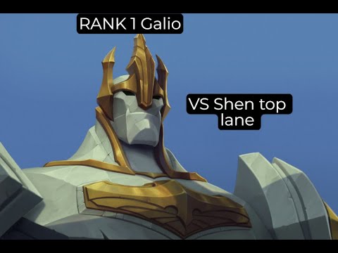 RANK 1 Galio vs Shen autofilled TOP How to carry while off role ROAD TO CHALLENGER