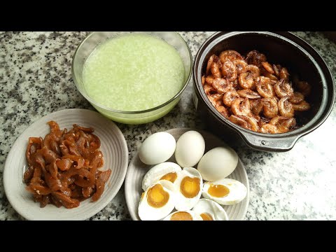 Cháo trắng hột vịt muối