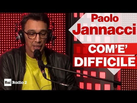 PAOLO JANNACCI canta Tenco a Radio2 Social Club - "Com'è difficile"