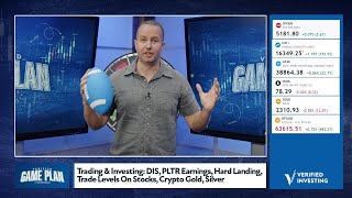 Trading & Investing: DIS, PLTR Earnings, Hard Landing, Trade Levels On Stocks, Crypto Gold, Silver