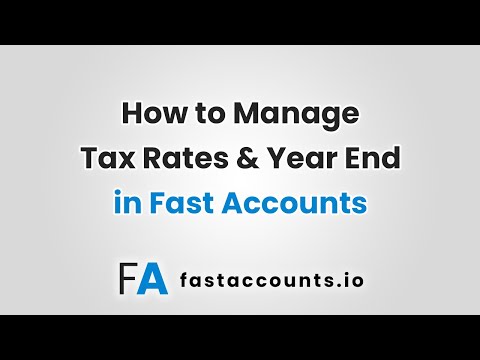 How to Manage Tax Rates and Year End