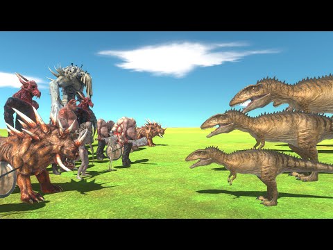 Carcharodontosaurus Growing VS All Infernals - Animal Revolt Battle Simulator