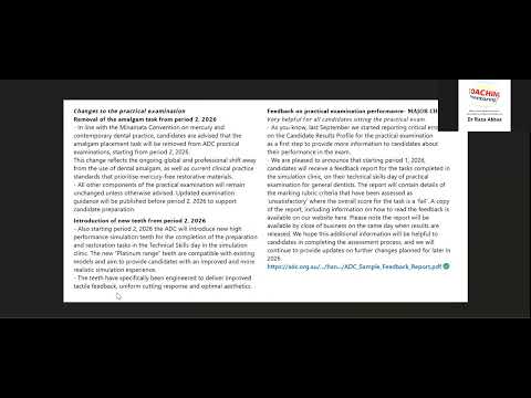 𝗠𝗔𝗝𝗢𝗥 𝗰𝗵𝗮𝗻𝗴𝗲𝘀 𝗶𝗻 𝘁𝗵𝗲 𝗔𝗗𝗖 𝗲𝘅𝗮𝗺𝗶𝗻𝗮𝘁𝗶𝗼𝗻𝘀 𝟐𝟎𝟐𝟔!