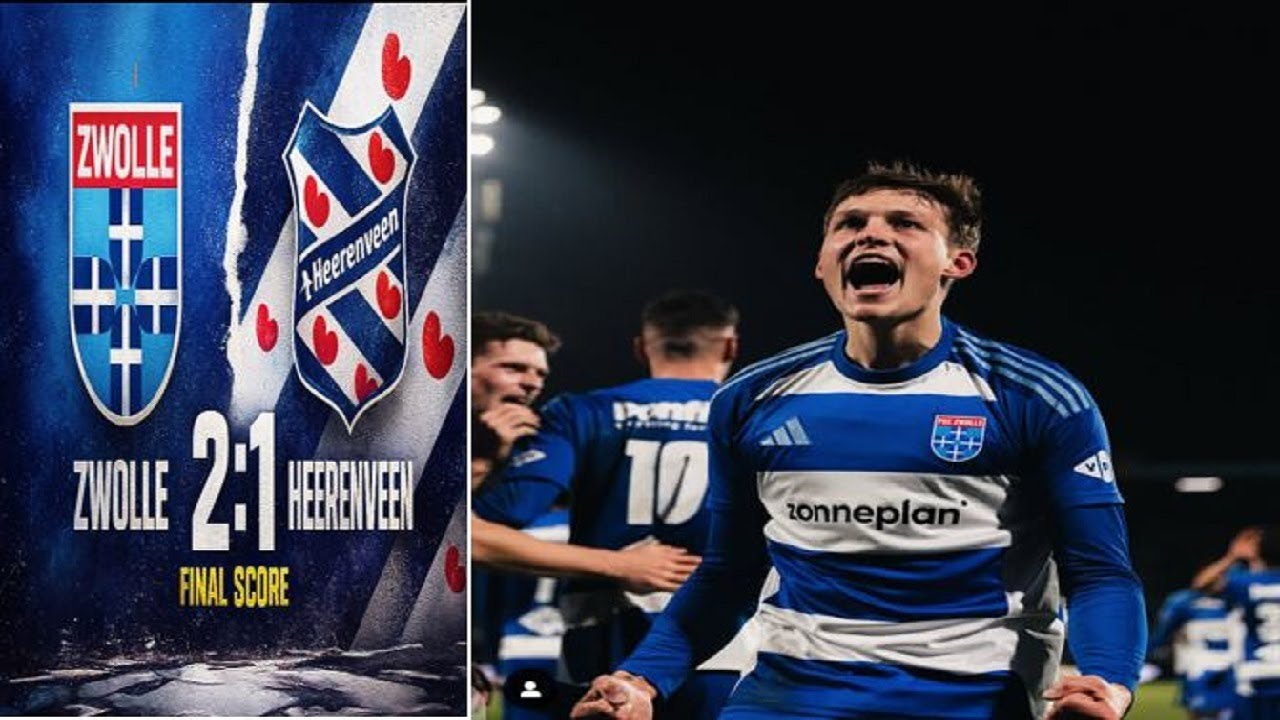 Zwolle vs Heerenveen Full Match Highlights