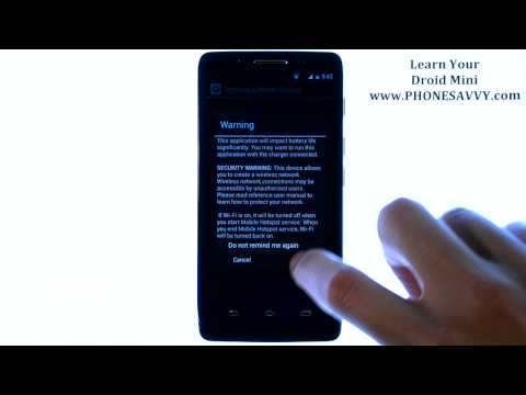 Motorola Droid Mini - How Do I Turn On Mobile Hotspot