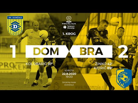 1.krog: Domžale - Bravo 1:2 ; Prva liga Telekom Slovenije 2020/2021