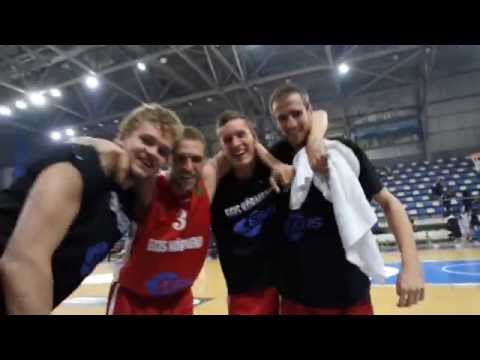 Az Egis Körmend játékosainak öröme a Lukoil elleni győzelem után