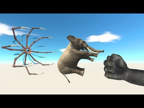 Tentacle Alien Catches Units - Animal Revolt Battle Simulator