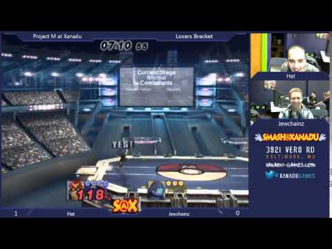 S@X - Hat (Captain Falcon) vs Jewchainz (Squirtle) PM Losers Quarters - Project M 3.5