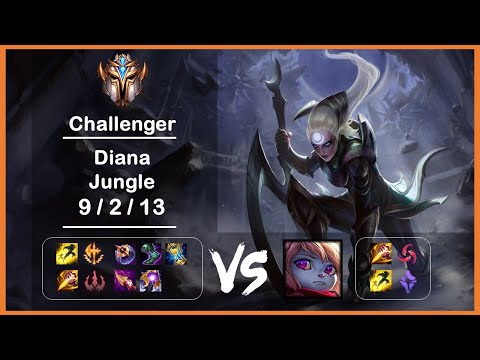 KR Challenger Replays Jungle Diana vs Poppy Ep.2787