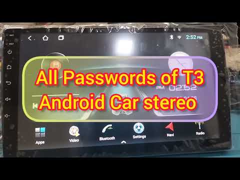 All Password of Android Car stereo T3L - extra Setting - Developer Option & More.