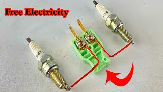 Awesome free energy generator 220v electricity from spark plug