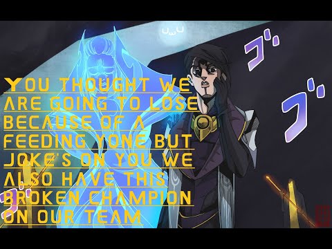 League of Legends but it's Aphelios so expect something broken