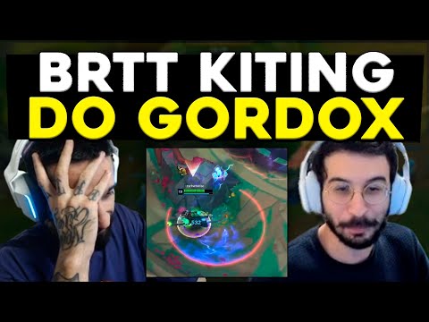 BRTT LANÇANDO O KITING DO GORDOX, REVOLTA VS SKARNER SUP - RENECRODILO LEAGUE OF LEGENDS
