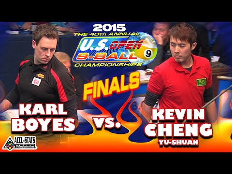 FINALS MATCH: Kevin CHENG Yu Hsuan vs. Karl BOYES:  2015 U.S. OPEN 9-BALL CHAMPIONSHIPS