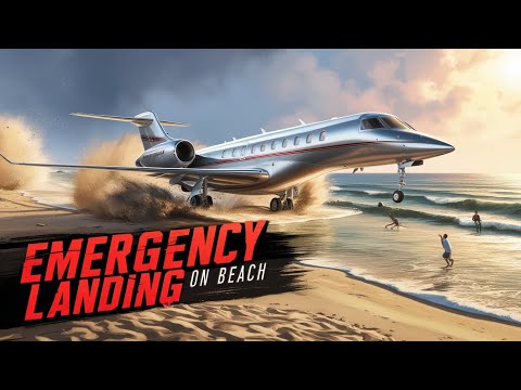 GTA 5 Airplane Engine Failure - Emergency Landing On Beach