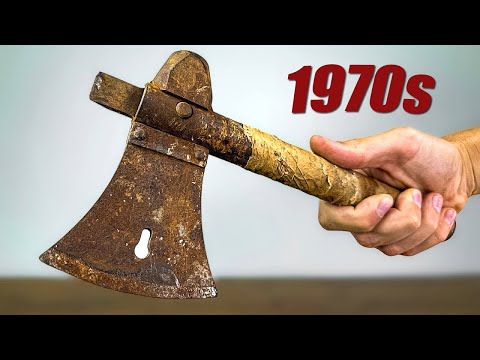 Antique Survival Axe Restoration - Mirror Finish