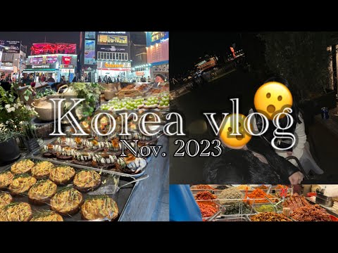 Vlog da Coreia 03/11 a 05/11 2023 Vlog da Coreia Myeongdong/Hongdae/Gangnam Seul "hongdae/Myeong-dong/Gangmam"