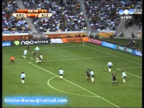 Alemania 4 Argentina 0 Mundial Sudafrica 2010 Los goles