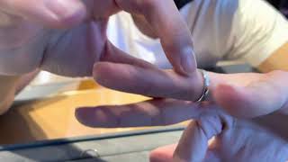Man Tries On Wedding Ring at Tiffany’s - Tiffany Classic 3mm Platinum Size 7 Perfect Fit