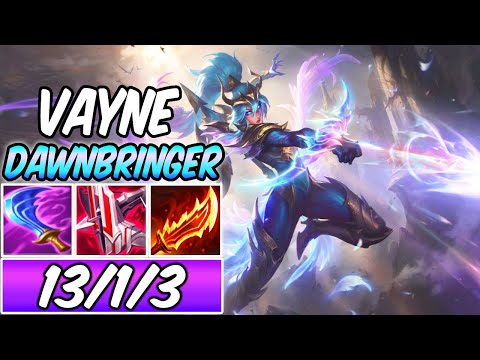 S+ DAWNBRINGER VAYNE GAMEPLAY | Best ADC Build & Runes | League of Legends