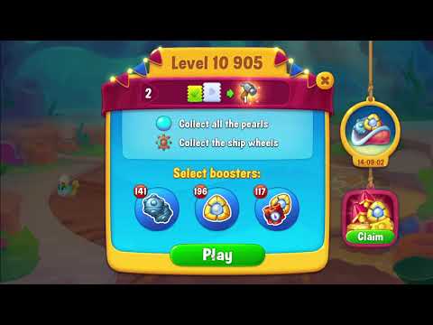 FISHDOM: 🐠🐬🦈 💥💥 Level 10905, 10906 💥💥 First try No Boosters 💣🧨 💥💥