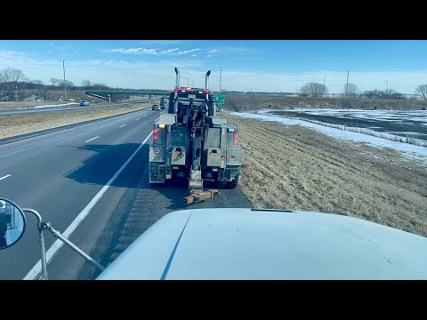 Broken down on the highway with a loaded semi