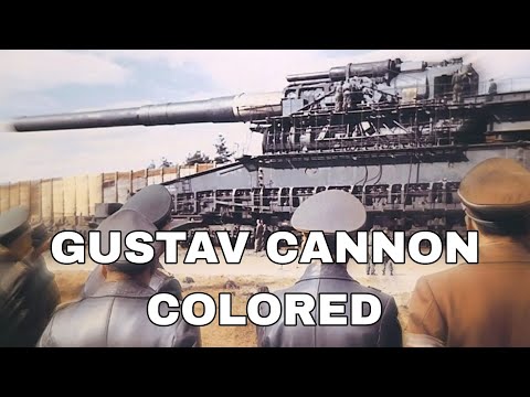 Gustav cannon (Colored footage Full HD)