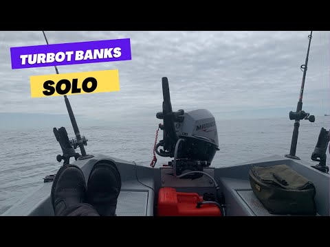 Solo Fishing 10 Miles Out - Sea Fishing SandBanks and Wrecks for Turbot and More #boatfishing