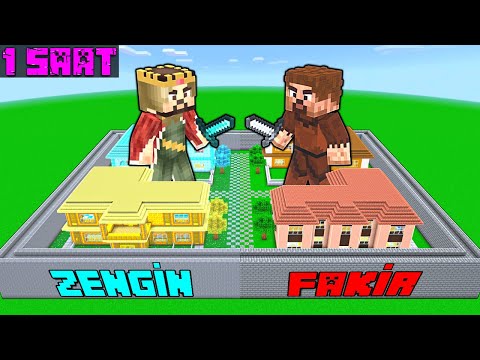 MİNECRAFT ZENGİN VS FAKİR HAYATI FİLMİ - (1 saat)