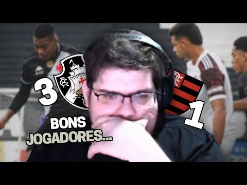 CASIMIRO REAGE A VASCO 3X1 FLAMENGO - FINAL DO BRASILEIRÃO SUB-17 (JOGO 1) | Cortes do Casimito