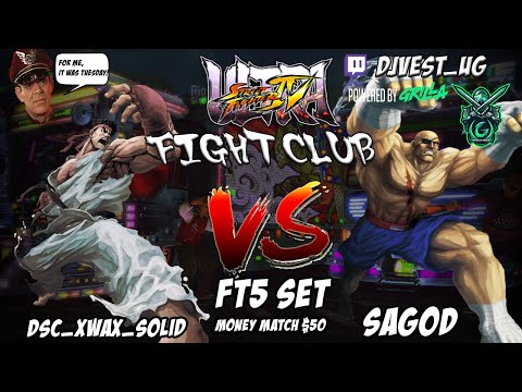 USF4 Fight Club Exhibition Series - SaGod VS DSC_xwax_Solid FT5 Set Money Match ($50)