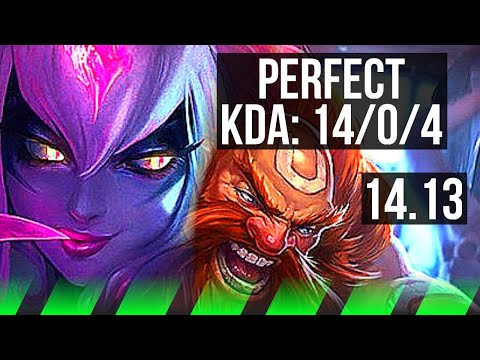 EVELYNN vs GRAGAS (JGL) | 14/0/4, Legendary, Rank 8 Eve | TR Challenger | 14.13