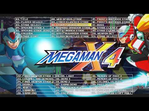 Mega Man X4 Soundtrack (PS1 OST, 42 Tracks) Megaman X 4