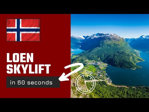 Loen Skylift in 60 Seconds - Spectacular Nordfjord Cable Car in Norway