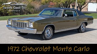 Video Thumbnail for 1972 Chevrolet Monte Carlo