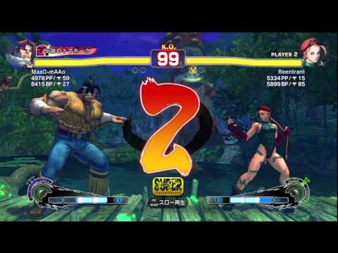 MaaO-mAAo (T.Hawk) Vs -6 (Cammy) PS3 SSF4AE Ranked Match