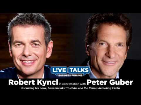 Robert Kyncl with Peter Guber at Live Talks Los Angeles