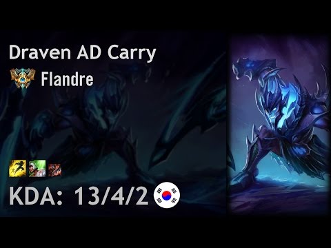 Draven AD Carry vs Ezreal - Flandre - KR Challenger Patch 6.23