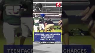 Tenn. teen faces criminal charges after tackling middle school football player