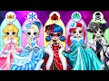 How To Become Winter Princess Frozen Extreme Makeover DIY Paper Dolls Fashion