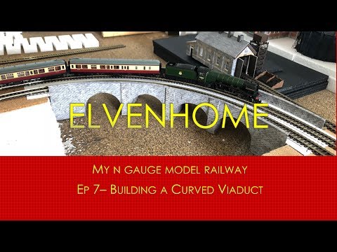 N Gauge Model Railway Scenery - Building a Curved Viaduct Elvenhome 7